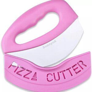 Premium Pizza Cutter Food Chopper-Super Sharp Blade Stainless Steel Pizza Cutter